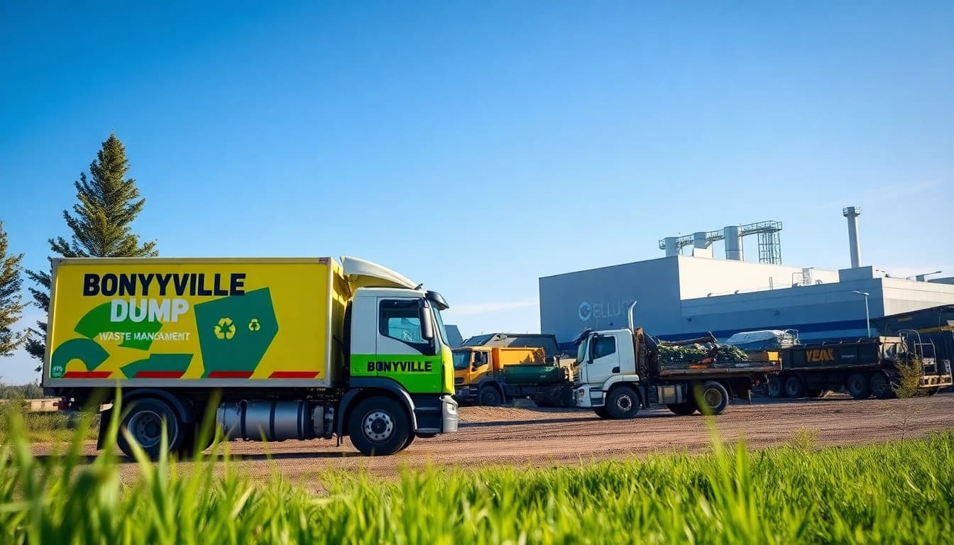 Engaged workers at Bonnyville dump showcasing responsible waste management.