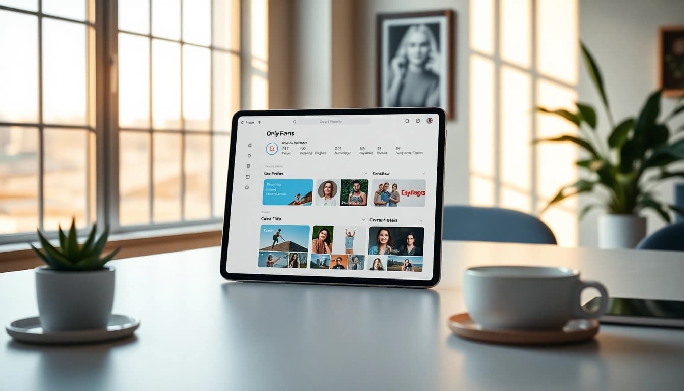 Discover effective OnlyFans finder tool interface in a modern workspace setting.
