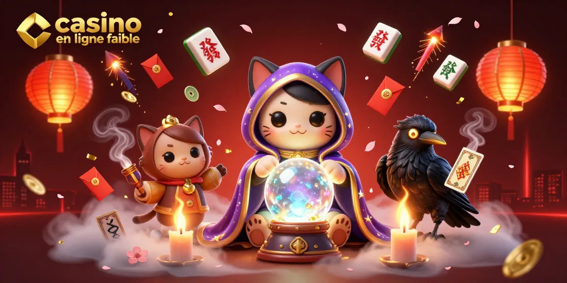 Profitez de l'expérience casino en ligne fiable avec des personnages mystiques et des éléments de jeu comme des envolées de lanternes.