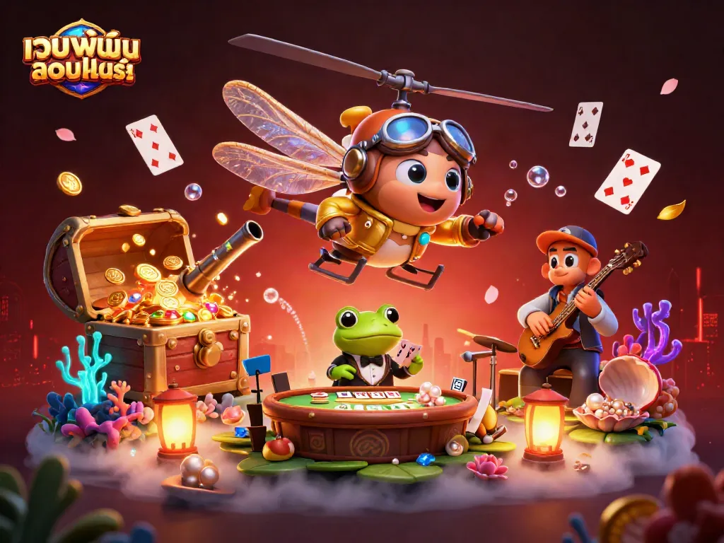 สนุกกับประสบการณ์การเล่นเกมในเว็บพนันออนไลน์ ด้วยภาพ 3D ที่เต็มไปด้วยสีสดใสและบรรยากาศคาสิโน