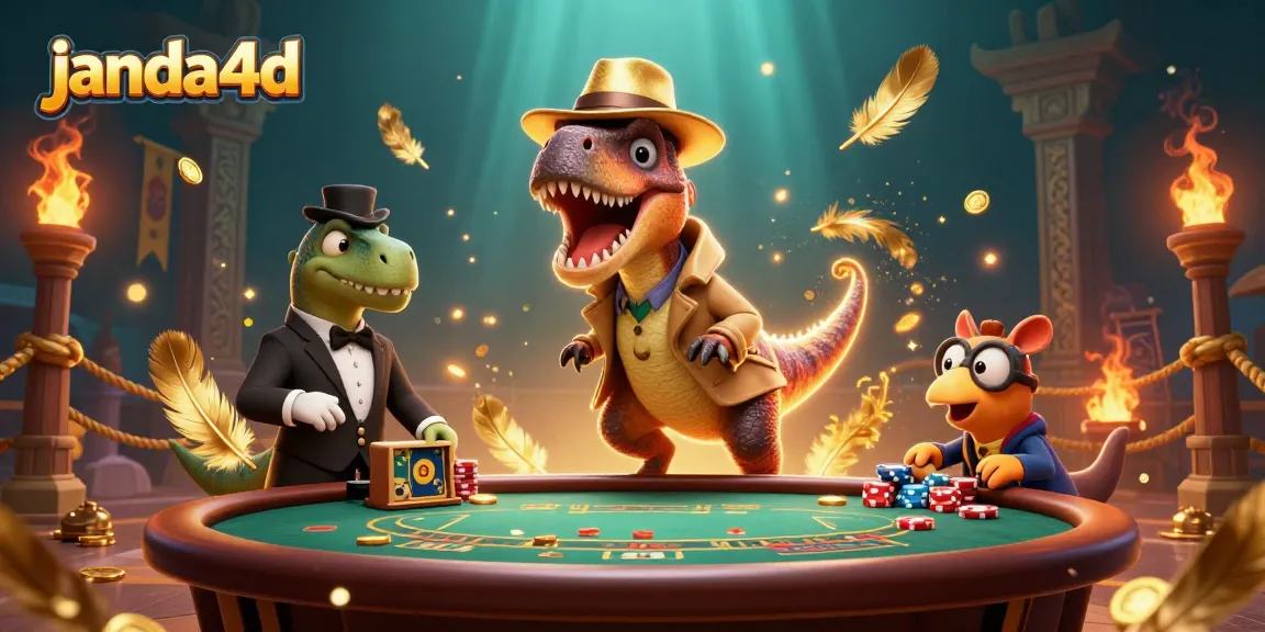 Permainan judi seru di janda4d dengan velociraptor dan stegosaurus yang menghadapi situasi mencurigakan.