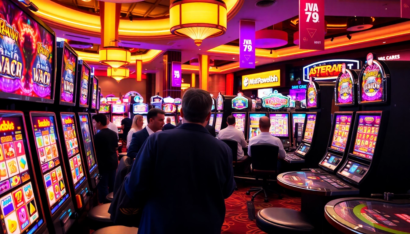 Slot aplikasi pada mesin permainan kasino yang menarik dan penuh warna.