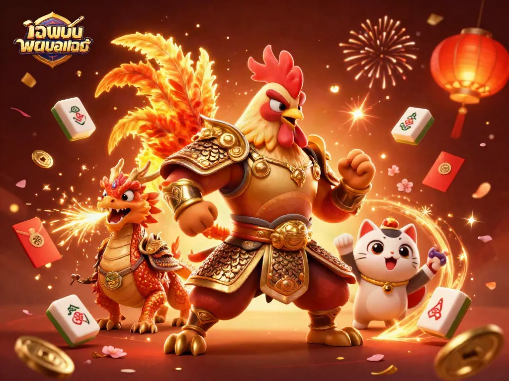 เฝ้าดู เว็บพนันออนไลน์ กับนักรบไก่ในชุดเกราะซามูไรทองคำและมังกรที่หายใจไฟ