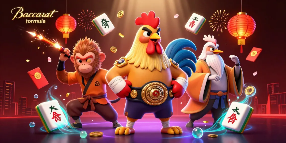 Experience the thrilling Baccarat formula with vibrant characters and rich casino elements!