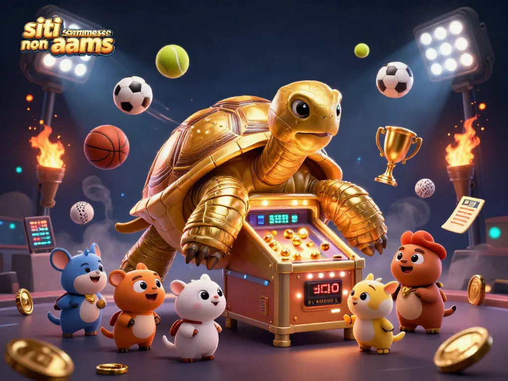 Gioca nei siti scommesse non aams con un'incredibile torta dorata e palloni sportivi animati.