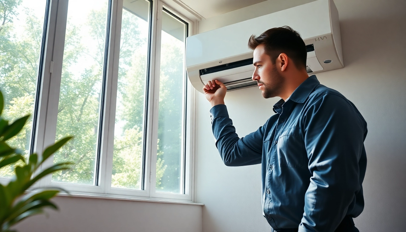 Learn about financing for heating options with a HVAC technician working in a modern home.