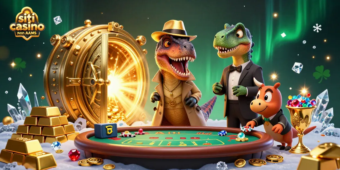 Scopri i siti casino non AAMS con una scena vivace e personaggi animati in azione al tavolo da blackjack.