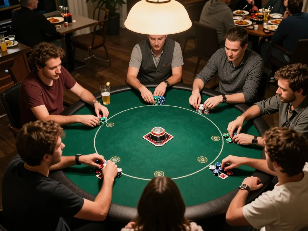 Engaging poker night with friends showcasing a vibrant game atmosphere and strategic gameplay at 388bet