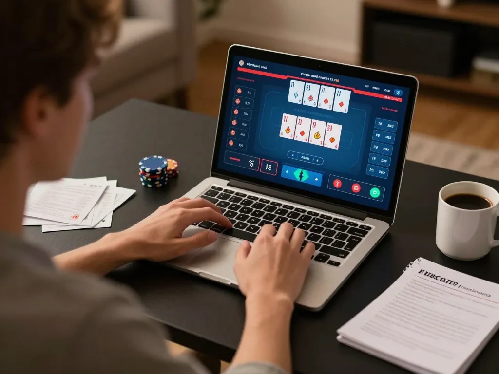 Engaging online poker gameplay showcasing strategies at online casinos in Canada reddit.