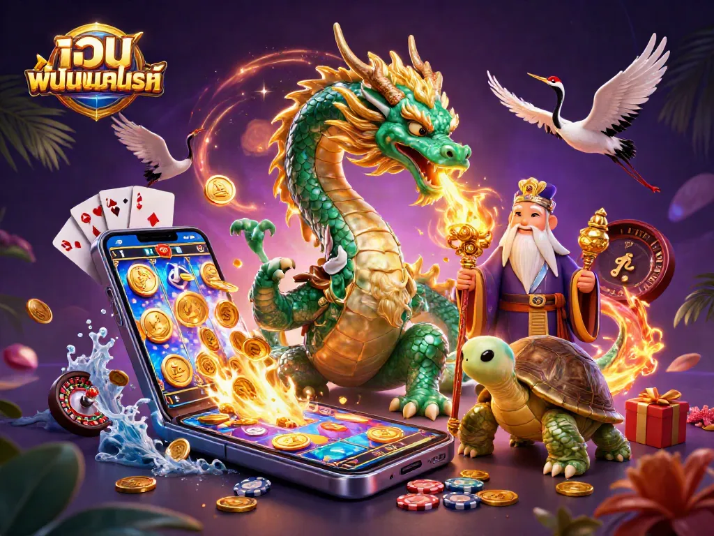 เล่นเกมในเว็บพนันออนไลน์ด้วยบรรยากาศคาสิโนที่เต็มไปด้วยมังกรและโชคดี
