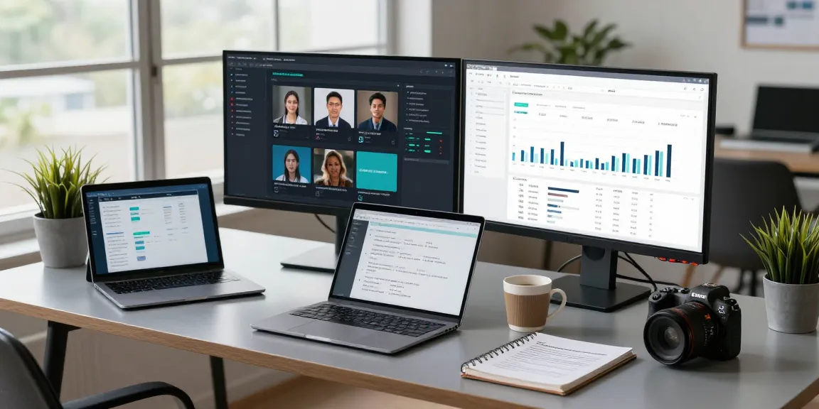 AI detector interface being analyzed in a modern workspace for content moderation, ensuring community safety.