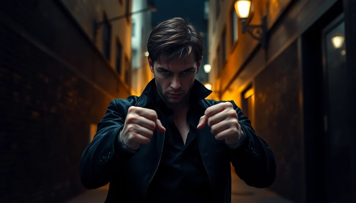 Explore a thrilling book cover featuring a character better than Jack Reacher in an action-packed scene.