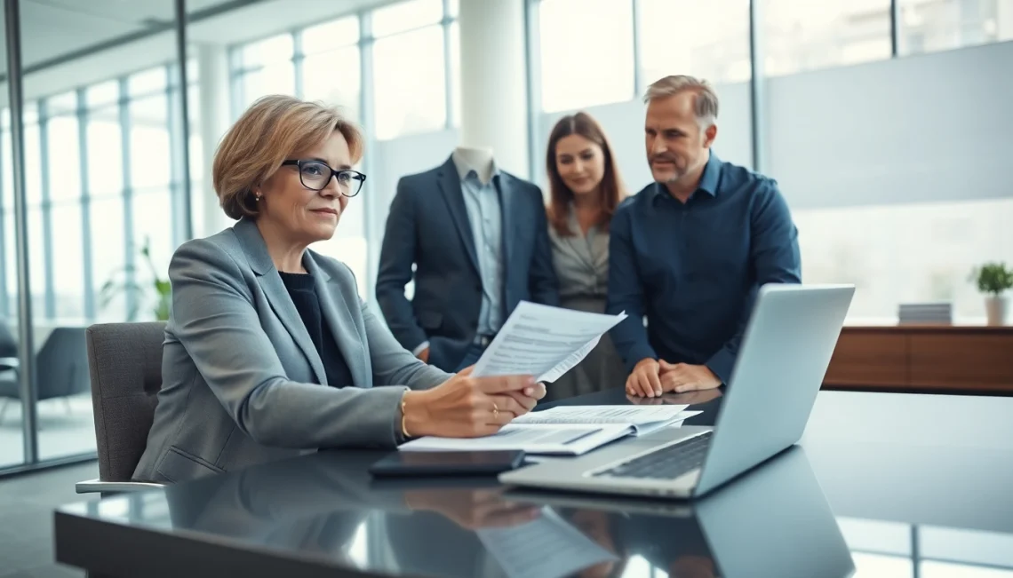 Engaging discussion on tax planning and wealth management between a financial advisor and clients.