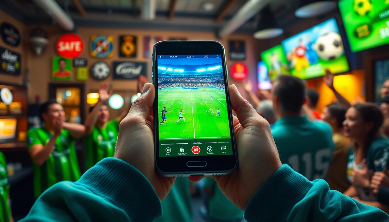 View live soccer updates from ผลบอลเมื่อคืนนี้ทุกลีก, showcasing match highlights on a smartphone.