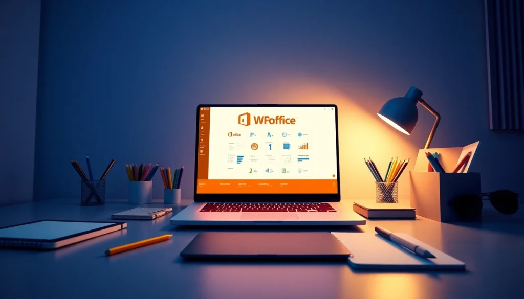 在现代、专业的工作空间中探索 WPS Office，感受时尚的科技感。