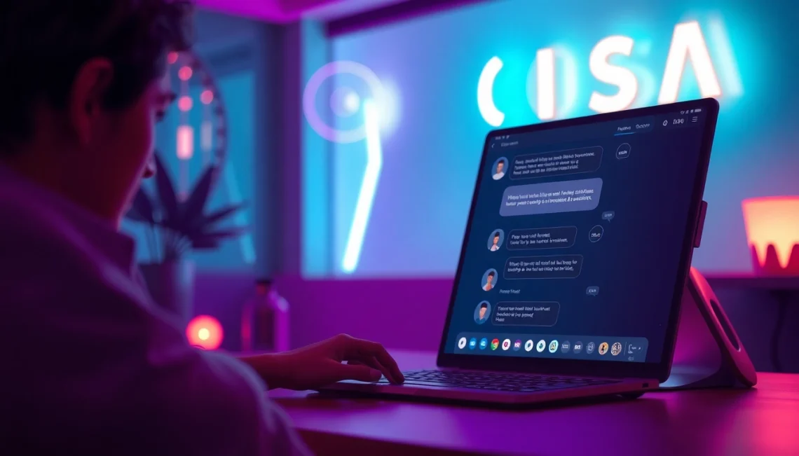 Engaging NSFW AI chatbot interface with vibrant colors and modern design for adult interactions.