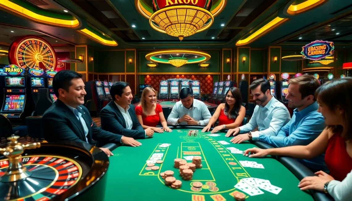 Experience the thrill of RR88 at a vibrant casino filled with roulette, poker, and slot machines.