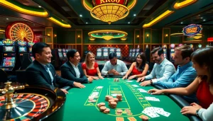 Experience the thrill of RR88 at a vibrant casino filled with roulette, poker, and slot machines.