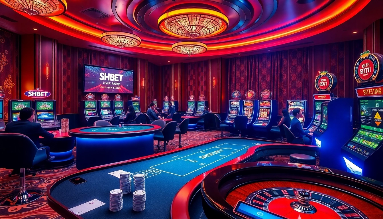 Experience high-stakes gambling at SHBET's luxurious online casino with live dealer action.